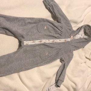 Carters NWT fleece jumpsuit